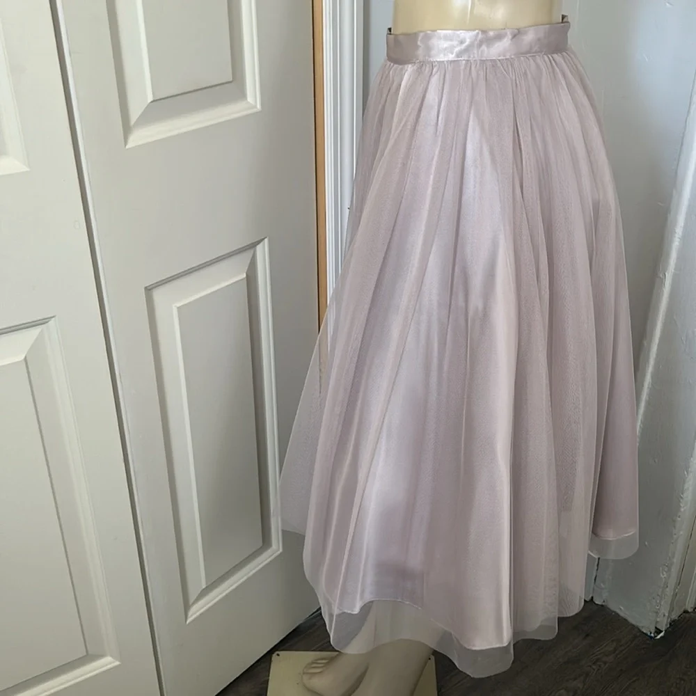 MARINA TulleElegant Cream Skirt